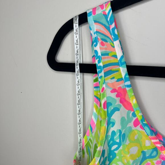 Lilly Pulitzer Cosmos 100% Silk Sleeveless Tank Top SZ XS Summer Beach Colorful - Picture 5 of 8